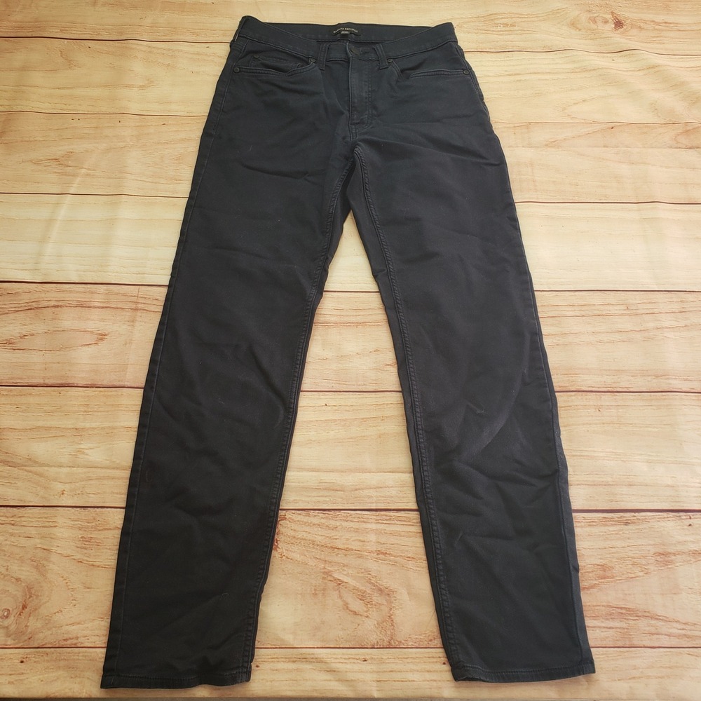 Banana Republic 5-Pocket Pants Mens 30x32 Navy Blue Slim Straight Chino Stretch‎